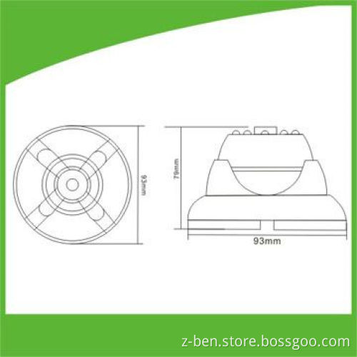 IR Speed Dome Camera with Power Supply of 12V DC, 300mA and IR Distance of 20m